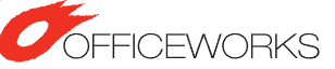 Orange and black image of OfficeWorks' logo